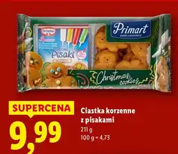 Lidl Ciastka korzenne z pisakami Primart Christmas oferta