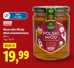 Lidl Miód wielokwiatowy Mazurskie Miody oferta