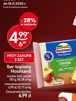 Żabka Ser topiony Hochland, szynka, tost, gouda 130g oferta