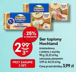 Żabka Ser topiony Hochland śmietankowy, z ziołami, z szynką oferta