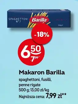 Żabka Makaron Barilla spaghettoni, fusilli, penne rigate oferta