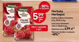 Żabka Herbata Herbapol malina z żurawiną oferta