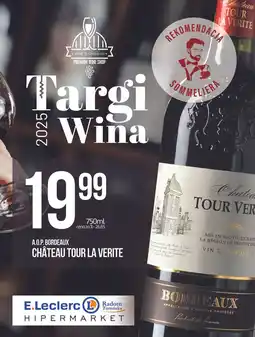 E.Leclerc Wino Chateau Tour La Verite Bordeaux oferta