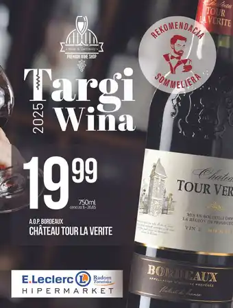 Wino Chateau Tour La Verite Bordeaux