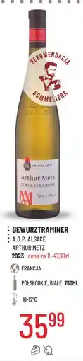 E.Leclerc Wino Arthur Metz Gewurztraminer oferta
