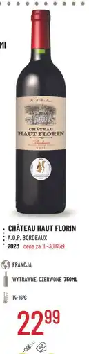 E.Leclerc Wino bordeaux Chateau Haut Florin oferta