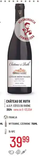 E.Leclerc Wino wytrawne cotes du rhone villages Chateau De Ruth oferta