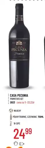 E.Leclerc Wino półwytrawne Casa Pecunia Primitivo oferta