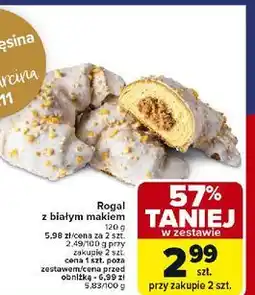 Carrefour Rogalik z białym makiem oferta