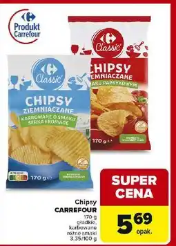 Carrefour Chipsy fromage Carrefour Classic oferta