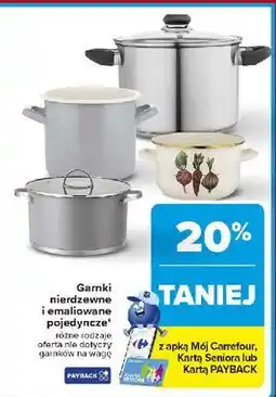 Carrefour Garnek emaliowany oferta
