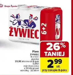 Carrefour Piwo Żywiec Jasne Pełne oferta