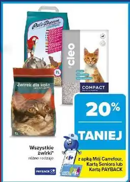 Carrefour Żwirek dla kota original Pet's Dream oferta