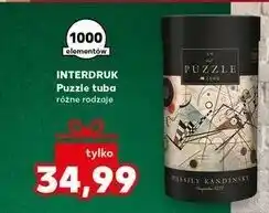Kaufland Puzzle w tubie 1000el. Interdruk oferta