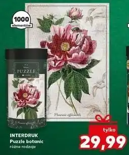Kaufland Puzzle flowers 1000 el. Interdruk oferta