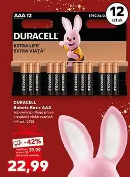 Kaufland Baterie alkaiczne aaa Duracell oferta