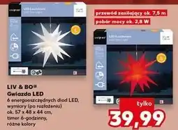 Kaufland Gwiazda bożonarodzeniowa dekoracja led Liv & Bo oferta