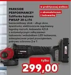 Kaufland Szlifierka kątowa 20 v Parkside Performance oferta