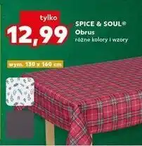 Kaufland Obrus 130 x 160 cm Spice&Soul oferta