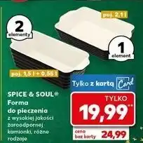 Kaufland Forma do pieczenia 1.5 l + 0.55 Spice&Soul oferta