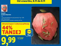 Lidl Szynka wieprzowa 1kg Rzeźnik oferta