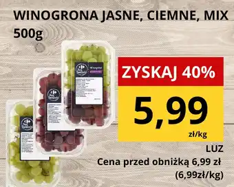 Winogrona jasne, ciemne, mix 500g Supeco