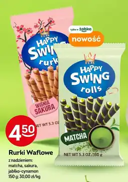 Żabka Rurki waflowe z nadzieniem sakura Happy Swing oferta