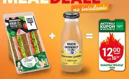 Żabka Kanapka Trójkąt + sok Bracia Sadownicy tłoczone jabłko z mango Żabka oferta