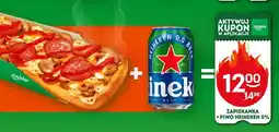 Żabka Zapiekanka + piwo Heineken 0% Żabka oferta