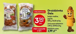 Żabka Drożdżówka Gala budyń-malina, jagoda oferta