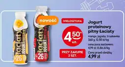 Żabka Jogurt proteinowy pitny Łaciaty truskawka oferta