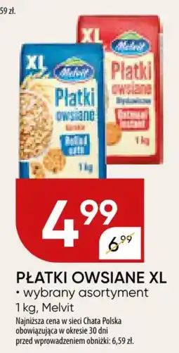 Chata Polska Płatki owsiane xl melvit oferta