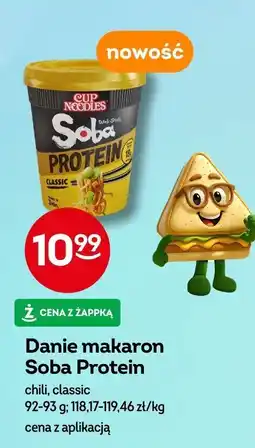 Żabka Danie makaron Soba Protein chili, classic Cup Noodles oferta
