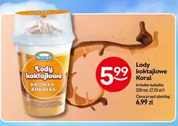 Żabka Lody koktajlowe Koral krówka-kukułka oferta