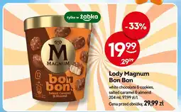 Żabka Lody Magnum Bon Bon white chocolate & cookies, salted caramel & almond oferta