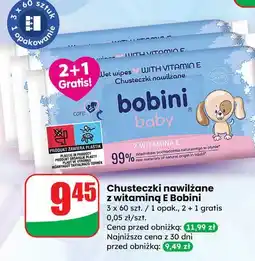 Dino Chusteczki wilgotne z mleczkiem owsianym (hypoalergiczne) Bobini Baby oferta