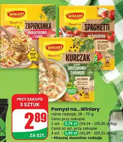 Dino Zapiekanka makaronowa z szynką Winiary Pomysł Na oferta