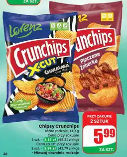 Dino Chipsy pieczone żeberka Crunchips oferta