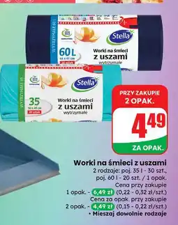 Dino Worki na śmieci z uszami 60 l Stella oferta