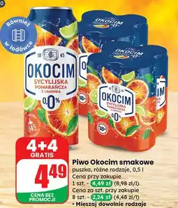 Dino Piwo Okocim Radler Pomarańcza Sycylijska Z Limonką 0% oferta