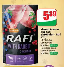 Dino Karma dla psa z królikiem borówką i żurawiną Rafi oferta