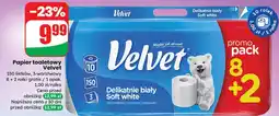Dino Papier toaletowy delikatnie biały Velvet oferta