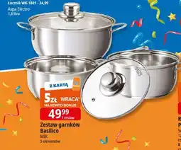 E.Leclerc Zestaw garnków basilico Mik oferta