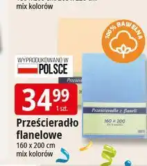 E.Leclerc Prześcieradło flanela 160 x 200 cm oferta