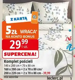 E.Leclerc Komplet pościeli 200 x 220 cm + 2 70 80 oferta