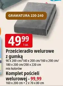 E.Leclerc Komplet pościeli welurowej 160 x 200 cm + 2 70 80 oferta