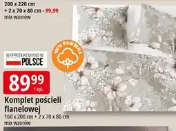 E.Leclerc Komplet pościeli flanela 160 x 200 + 2 70 80 cm oferta