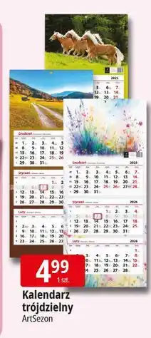 E.Leclerc Kalendarz trójdzielny Artsezon oferta
