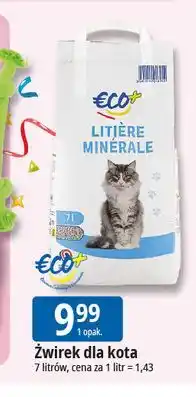 E.Leclerc Żwirek dla kota Eco+ oferta