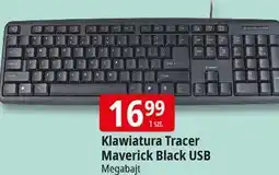 E.Leclerc Klawiatura maverick black usb Tracer oferta